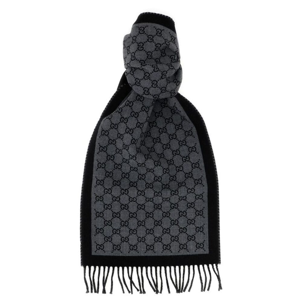Gucci Gray Wool Men's Scarf